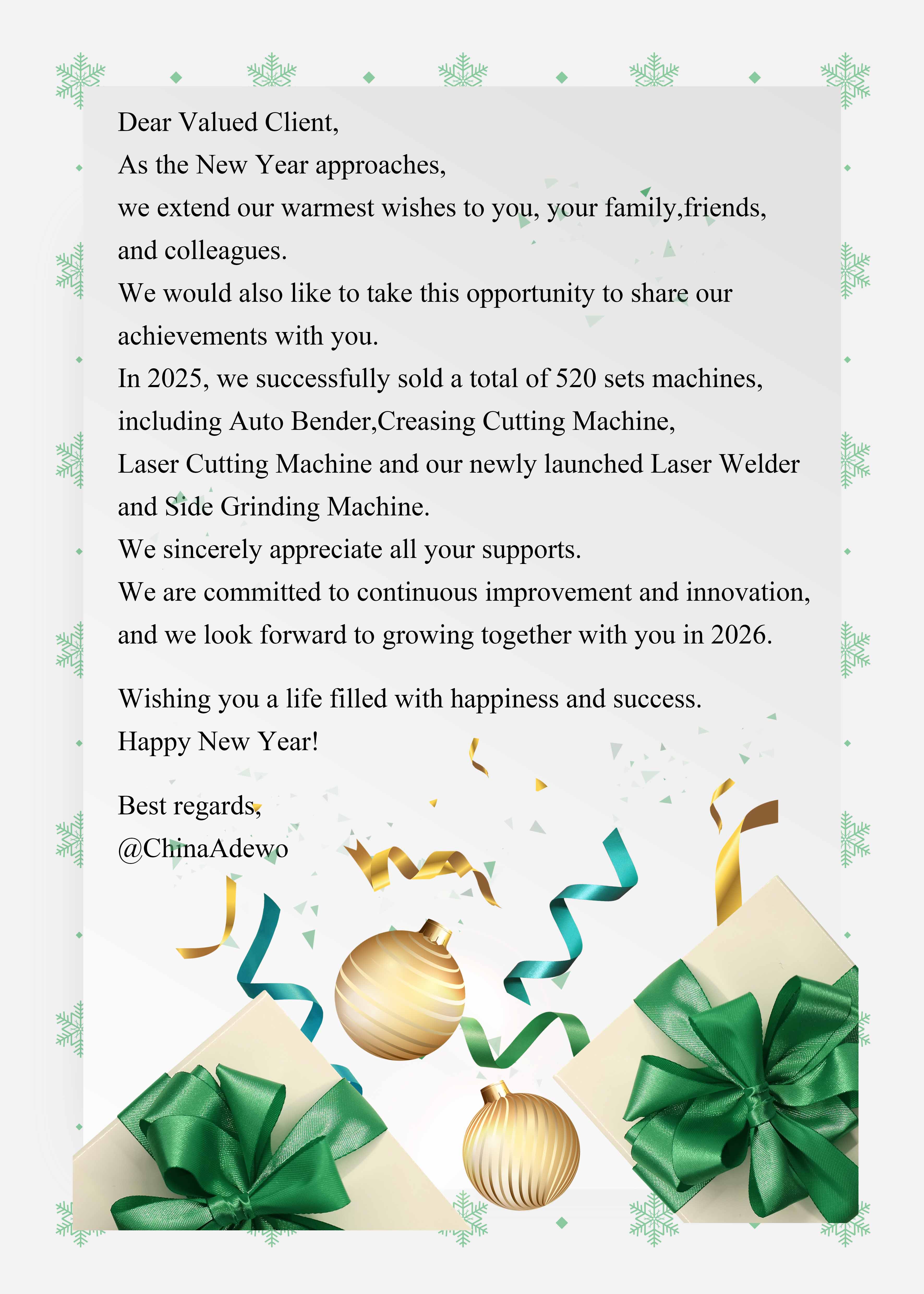 Želimo vam še eno plodno leto