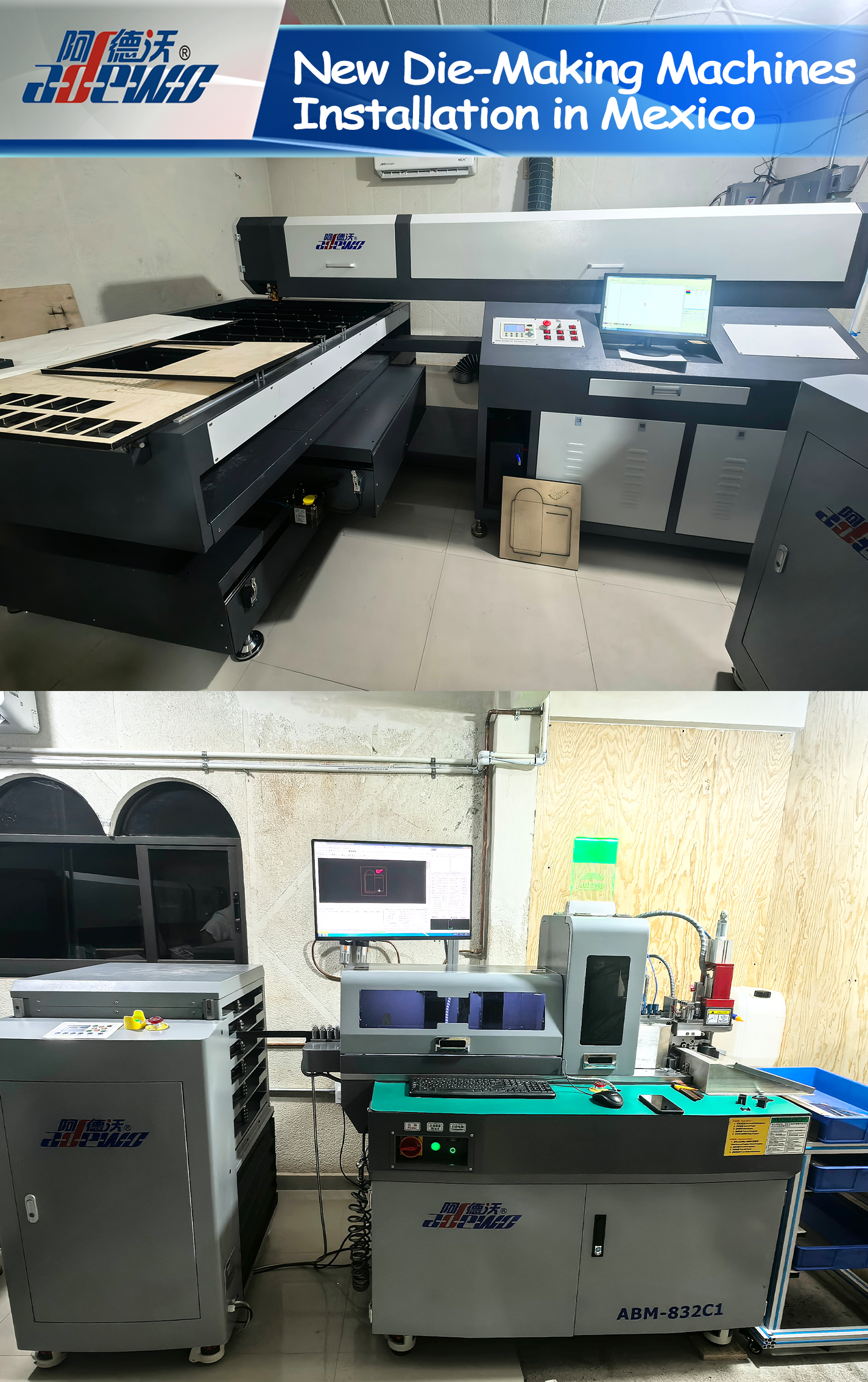 Namestitev novih strojev za izdelavo kalupov v Mehiki